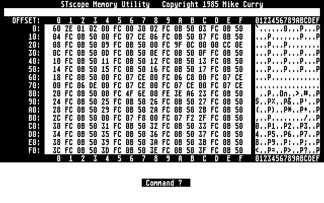 STscope atari screenshot