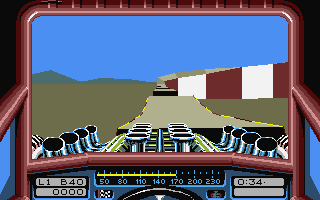 Stunt Car Racer atari screenshot