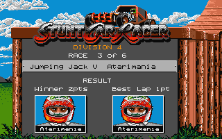 Stunt Car Racer atari screenshot