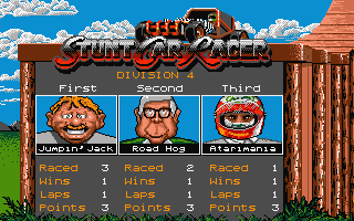 Stunt Car Racer atari screenshot