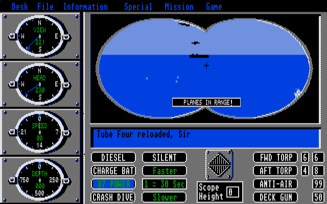 Sub Battle Simulator atari screenshot