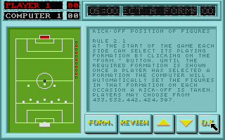Subbuteo atari screenshot