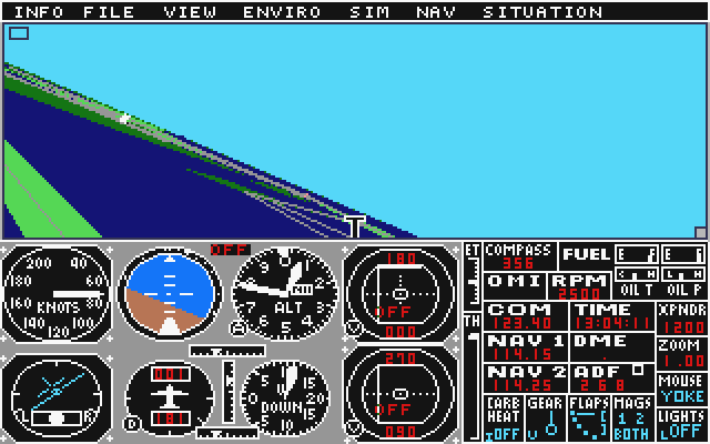 Sublogic Scenery Disk 7 atari screenshot