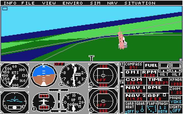 Sublogic Scenery Disk 7 atari screenshot