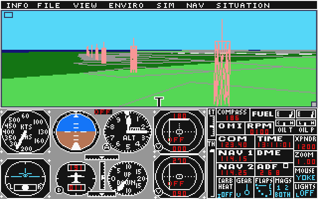 Sublogic Scenery Disk 7 atari screenshot