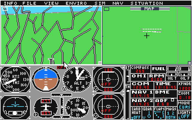 Sublogic Scenery Disk 7 atari screenshot