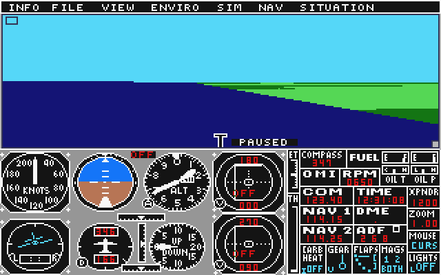 Sublogic Scenery Disk 9 atari screenshot