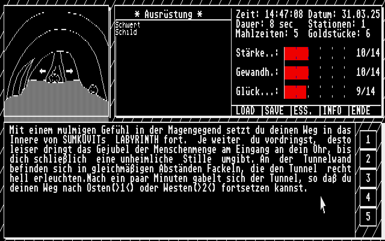 Sumkuvits Labyrint II atari screenshot