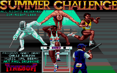 Summer Challenge atari screenshot