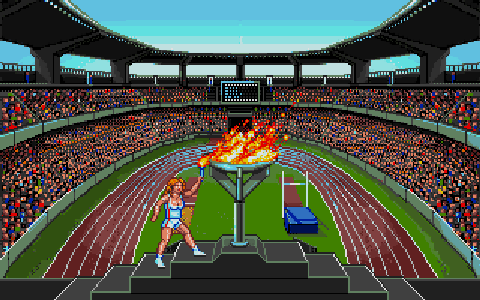 Summer Challenge atari screenshot