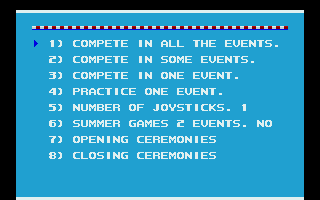 Summer Games atari screenshot