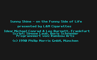 Sunny Shine on the Funny Side of Life atari screenshot