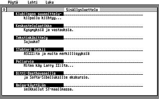 Suomenkieliset Tietosanomat 1989 / 3 atari screenshot