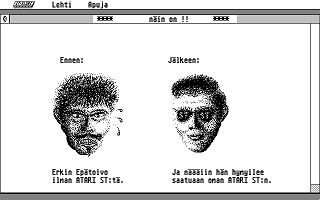 Suomenkieliset Tietosanomat 1990 / 2 atari screenshot