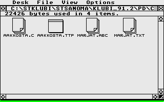 Suomenkieliset Tietosanomat 1991 / 2 atari screenshot