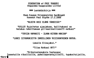 Suomenkieliset Tietosanomat 1991 / 4 atari screenshot