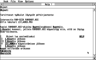 Suomenkieliset Tietosanomat 1991 / 4 atari screenshot