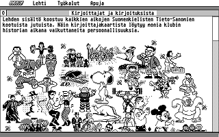 Suomenkieliset Tietosanomat 1991 / 1 atari screenshot