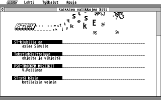 Suomenkieliset Tietosanomat 1992 / 1 atari screenshot