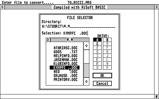Suomenkieliset Tietosanomat 1992 / 1 atari screenshot