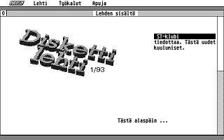 Suomenkieliset Tietosanomat 1993 / 1 — screenshot 1