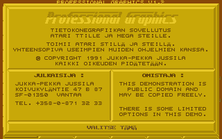 Suomenkieliset Tietosanomat 1993 / 1 atari screenshot