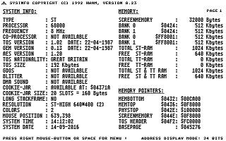 Suomenkieliset Tietosanomat 1994 / 1 atari screenshot