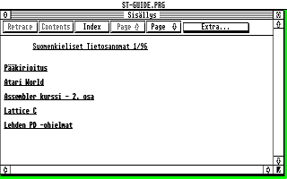 Suomenkieliset Tietosanomat 1996 / 1 — screenshot 1