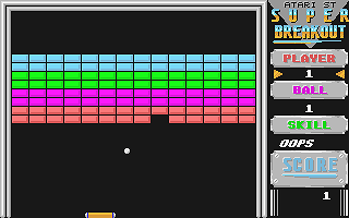 Super Breakout atari screenshot