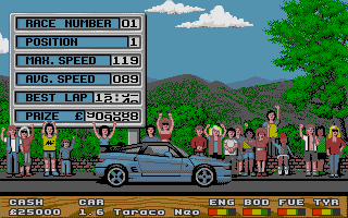 Super Cars atari screenshot