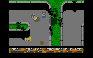 Super Cars atari screenshot