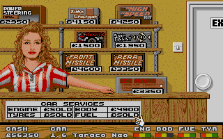 Super Cars atari screenshot