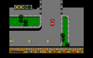 Super Cars atari screenshot