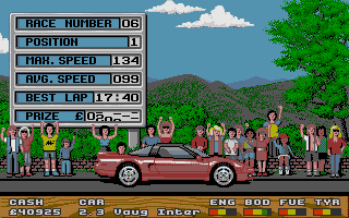 Super Cars atari screenshot