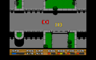 Super Cars atari screenshot