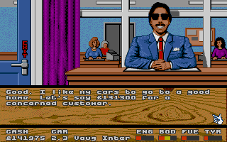 Super Cars atari screenshot