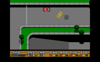 Super Cars atari screenshot