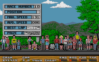 Super Cars atari screenshot