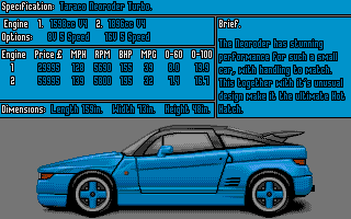 Super Cars atari screenshot