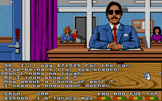Super Cars atari screenshot