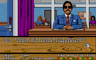 Super Cars atari screenshot
