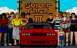 Super Cars II atari screenshot