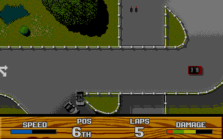 Super Cars II atari screenshot