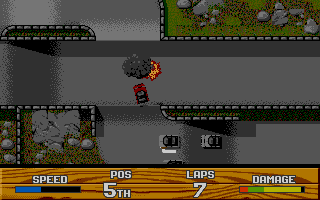 Super Cars II atari screenshot