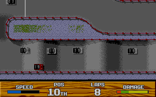 Super Cars II atari screenshot