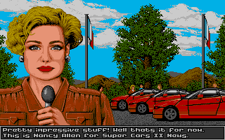 Super Cars II atari screenshot