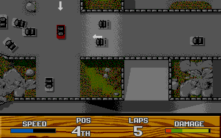 Super Cars II atari screenshot