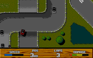 Super Cars II atari screenshot