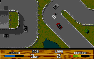 Super Cars II atari screenshot