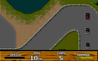 Super Cars II atari screenshot